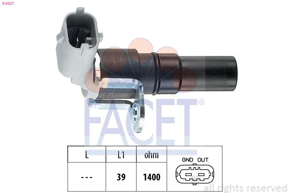 FACET 9.0327 Sensor, crankshaft pulse
