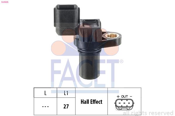 FACET 9.0335 Sensor, camshaft position
