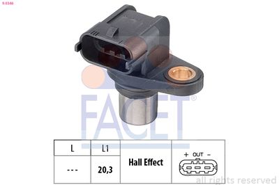 Sensor, camshaft position FACET 9.0346