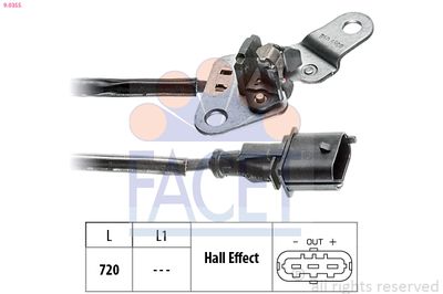 Sensor, engine speed FACET 9.0355