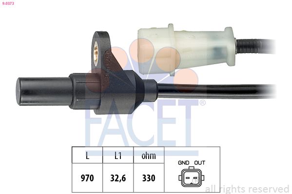 FACET 9.0373 Sensor, crankshaft pulse