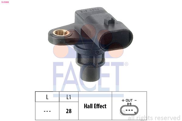 FACET 9.0388 Sensor, camshaft position