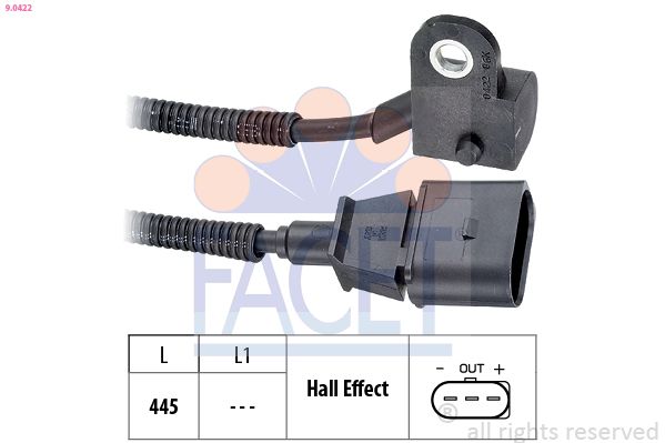 FACET 9.0422 Sensor, camshaft position