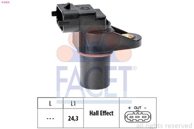 Sensor, engine speed FACET 9.0459