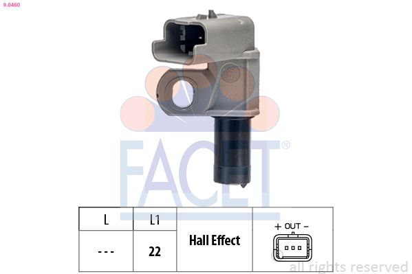 FACET 9.0460 Sensor, camshaft position