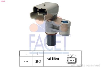 Sensor, camshaft position FACET 9.0462
