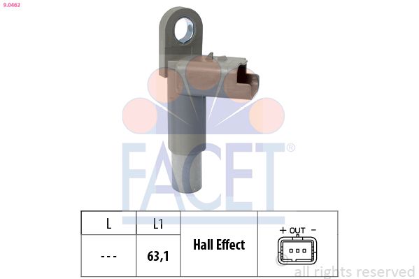 FACET 9.0463 Sensor, camshaft position