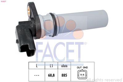 Sensor, RPM FACET 9.0537