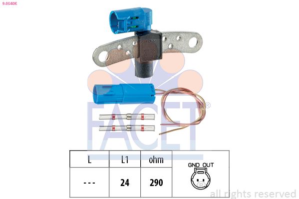 FACET 9.0540K Sensor, crankshaft pulse