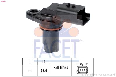 Sensor, engine speed FACET 9.0551