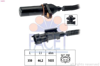 Sensor, crankshaft pulse FACET 9.0571