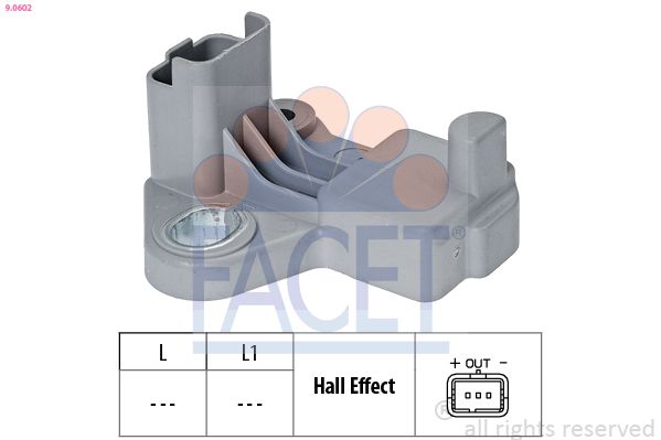 FACET 9.0602 Sensor, crankshaft pulse