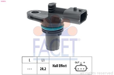 Sensor, crankshaft pulse FACET 9.0616