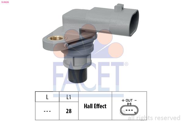 FACET 9.0626 Sensor, camshaft position