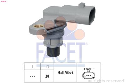 Sensor, camshaft position FACET 9.0626