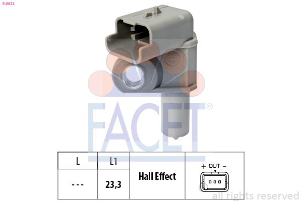 FACET 9.0632 Sensor, camshaft position