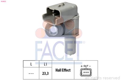 Sensor, camshaft position FACET 9.0632