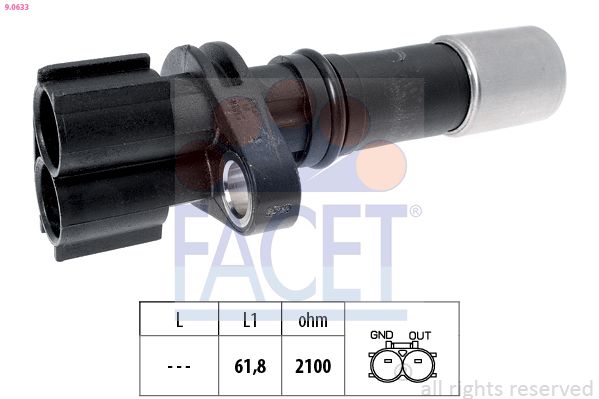 FACET 9.0633 Sensor, crankshaft pulse
