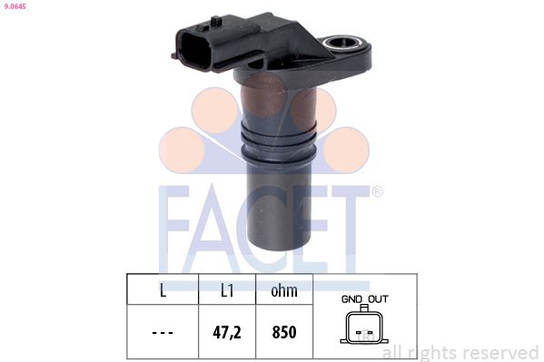 FACET 9.0645 Sensor, crankshaft pulse
