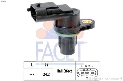 Sensor, engine speed FACET 9.0651