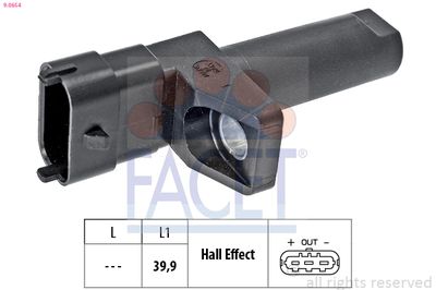 Sensor, crankshaft pulse FACET 9.0654