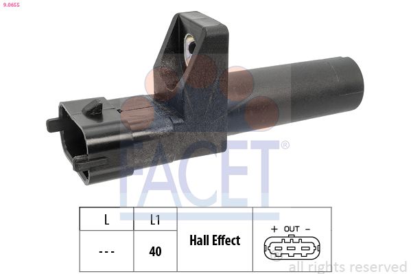 FACET 9.0655 Sensor, crankshaft pulse