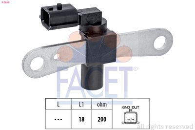 Sensor, crankshaft pulse FACET 9.0659