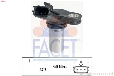 Sensor, camshaft position FACET 9.0674