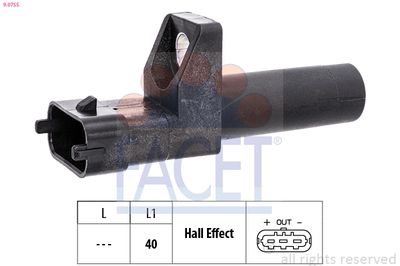 Sensor, engine speed FACET 9.0755