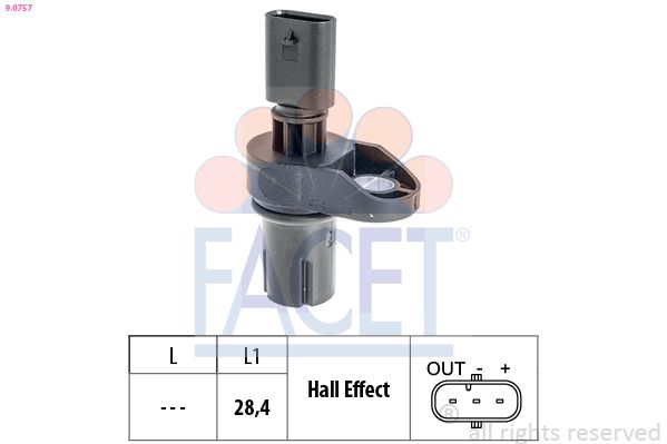 FACET 9.0757 Sensor, engine speed