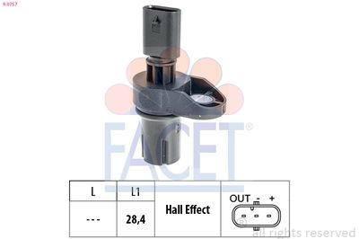 Sensor, engine speed FACET 9.0757