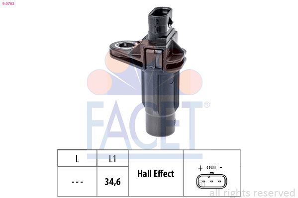 FACET 9.0762 Sensor, crankshaft pulse