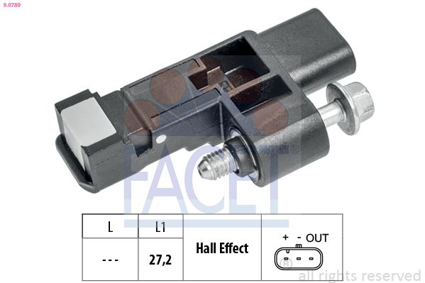 FACET 9.0789 Sensor, crankshaft pulse