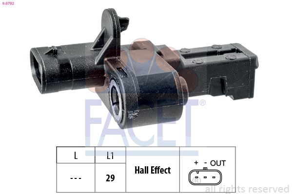 FACET 9.0792 Sensor, crankshaft pulse