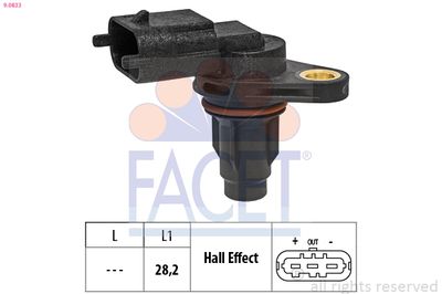 Sensor, camshaft position FACET 9.0833