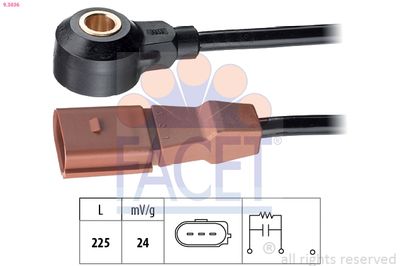 Knock Sensor FACET 9.3036