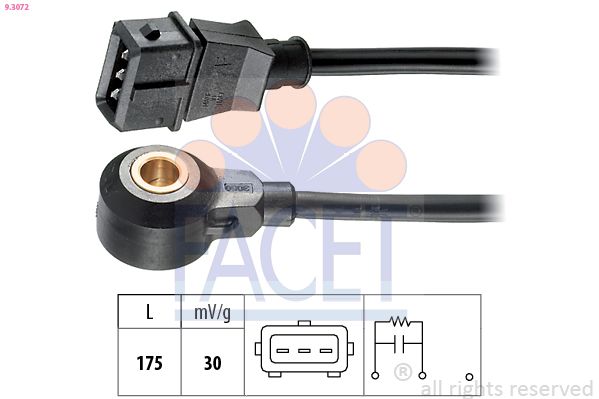 FACET 9.3072 Knock Sensor
