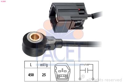 Knock Sensor FACET 9.3091