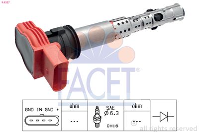 Ignition Coil FACET 9.6327