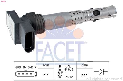 Ignition Coil FACET 9.6331