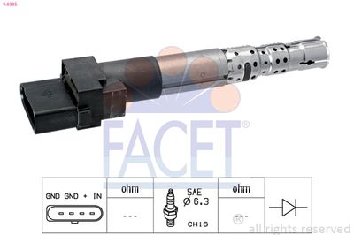 Ignition Coil FACET 9.6335