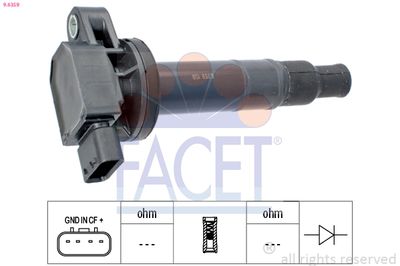 Ignition Coil FACET 9.6359
