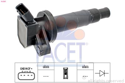 Ignition Coil FACET 9.6361