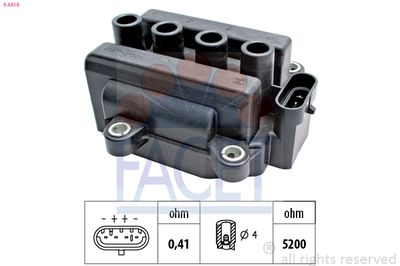 Ignition Coil FACET 9.6418