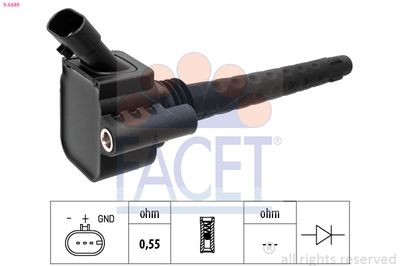 Ignition Coil FACET 9.6449