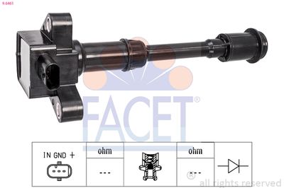 Ignition Coil FACET 9.6461