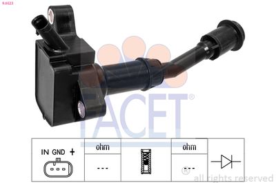 Ignition Coil FACET 9.6523