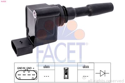 Ignition Coil FACET 9.6535