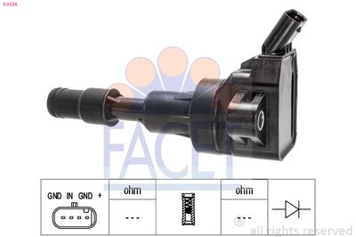 Ignition Coil FACET 9.6538