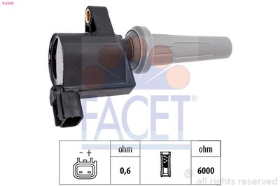 Ignition Coil FACET 9.6540